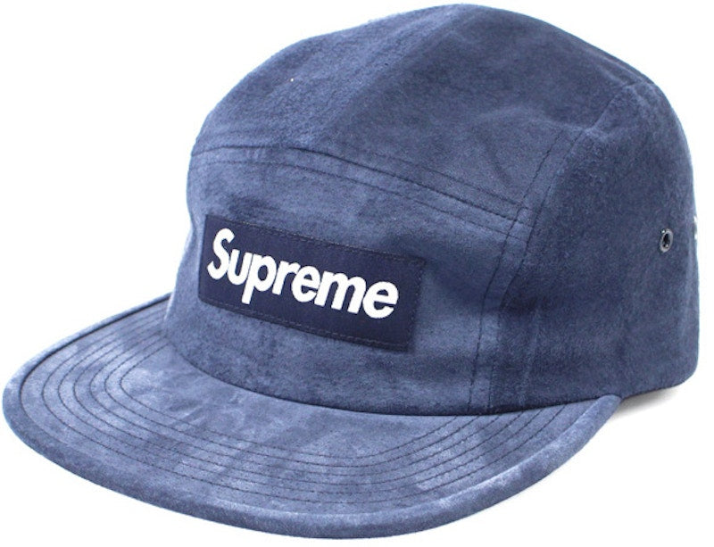 Supreme Suede Camp Cap Navy