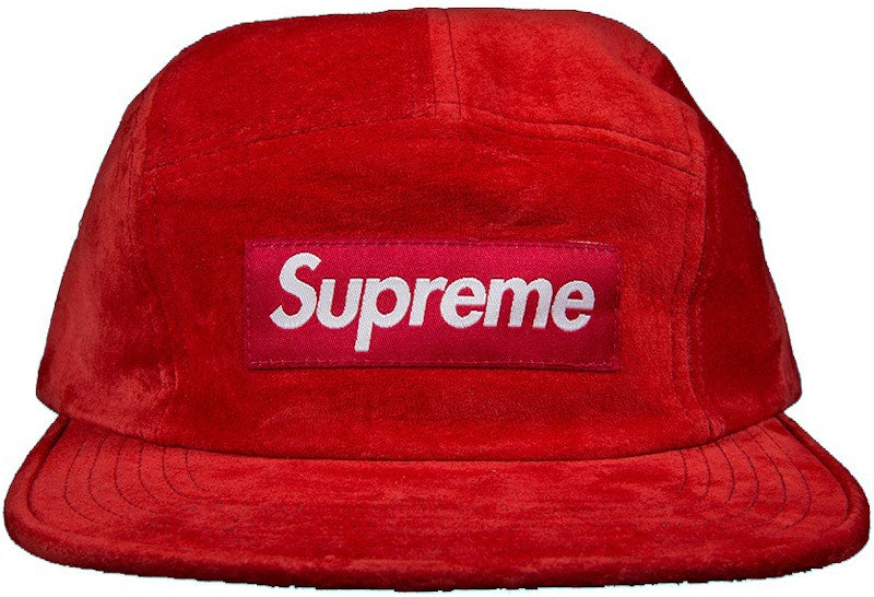 Supreme Suede Camp Cap Red