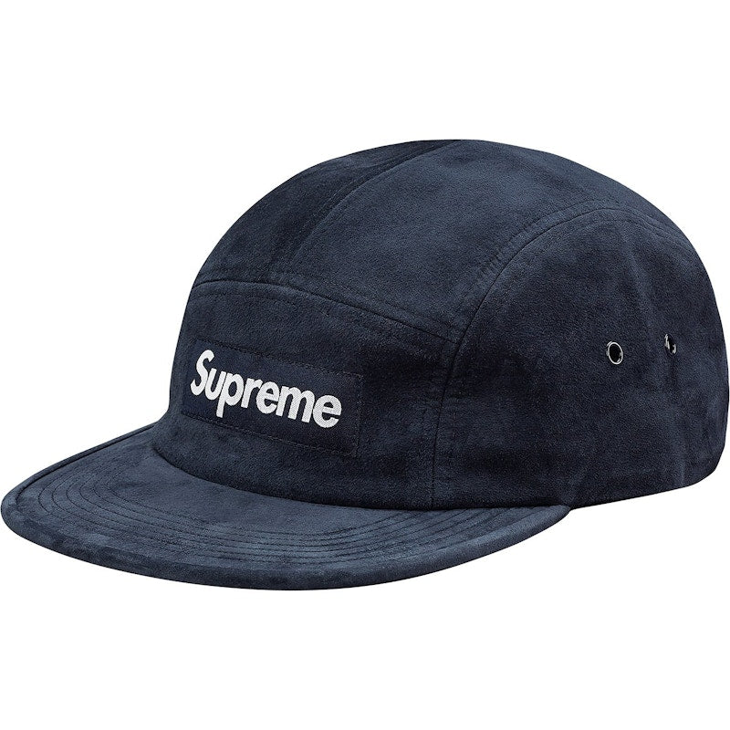 Supreme Suede Camp Cap (SS18) Navy