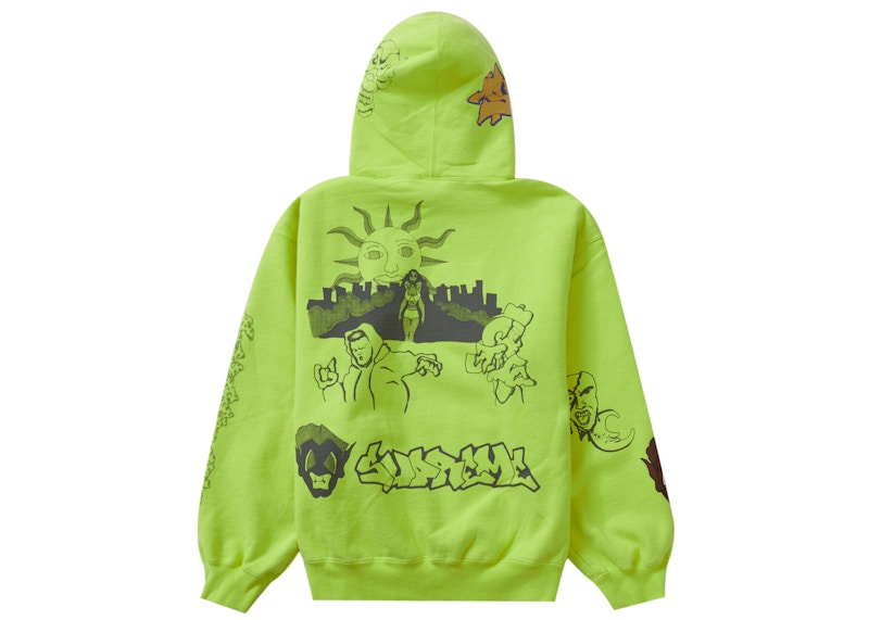Supreme Sunrise Hooded Sweatshirt Acid Green