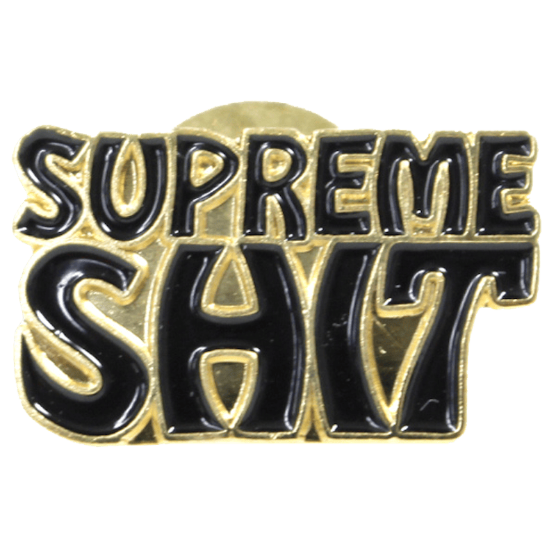 Supreme Supreme Shit Black Pin Gold