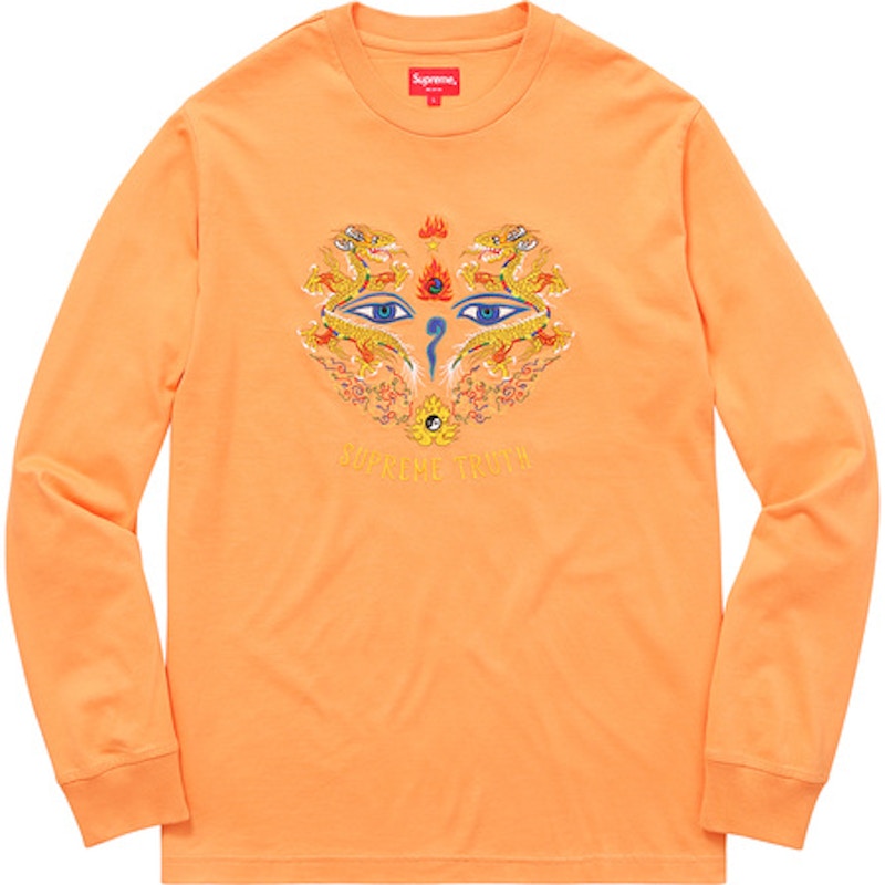 Supreme Supreme Truth Long Sleeve Tee Light Orange