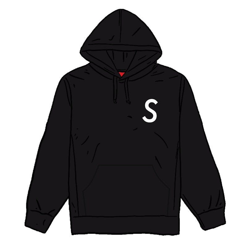 Supreme Swarovski S Logo Hooded Sweatshirt Black