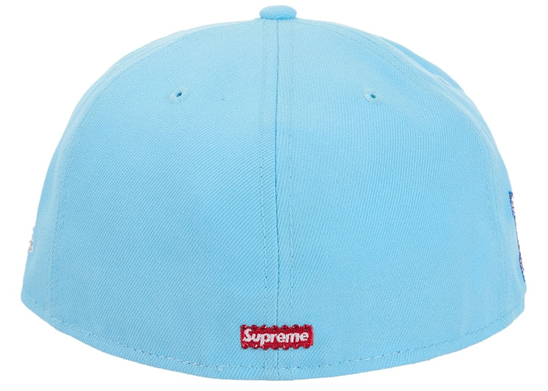 Supreme Swarovski S Logo New Era 59Fifty Fitted Hat Light Blue