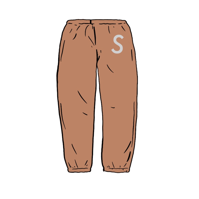 Supreme Swarovski S Logo Sweatpant Brown