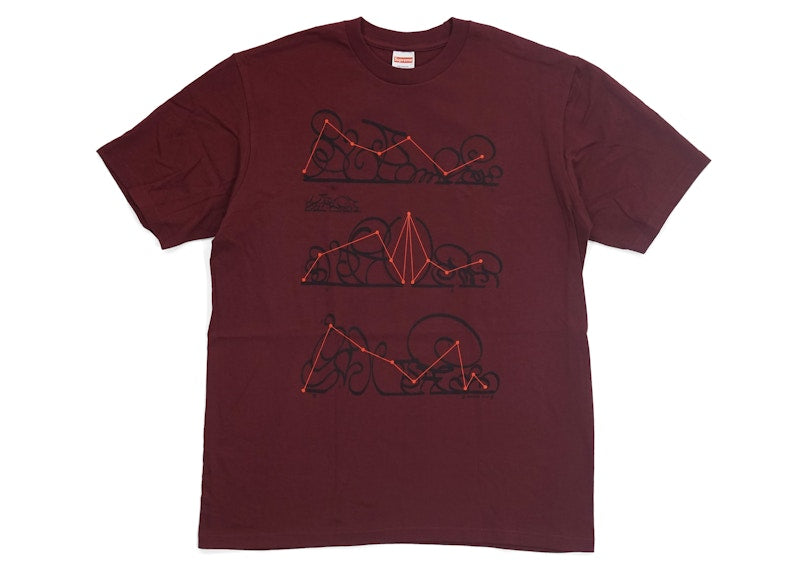 Supreme System Tee Burgundy
