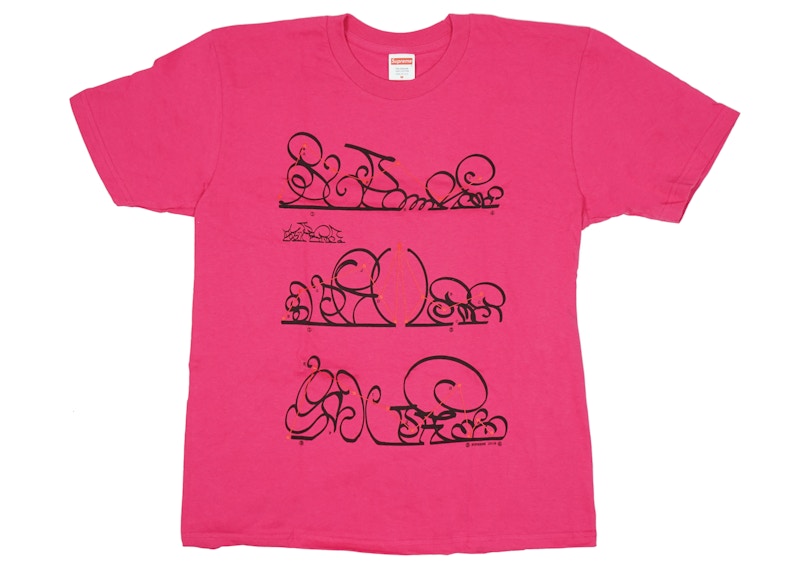 Supreme System Tee Dark Pink