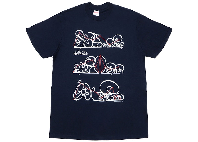 Supreme System Tee Navy