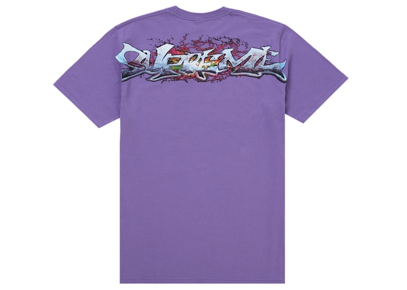Supreme Tag Tee Purple