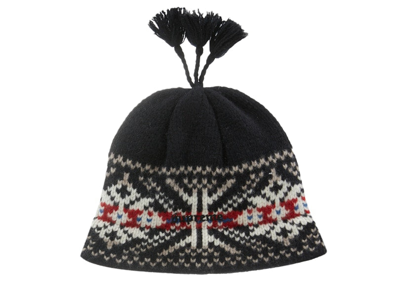 Supreme Tassel Beanie Black