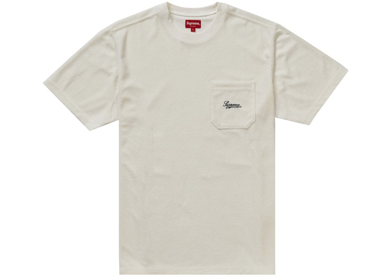 Supreme Terry Pocket Tee White