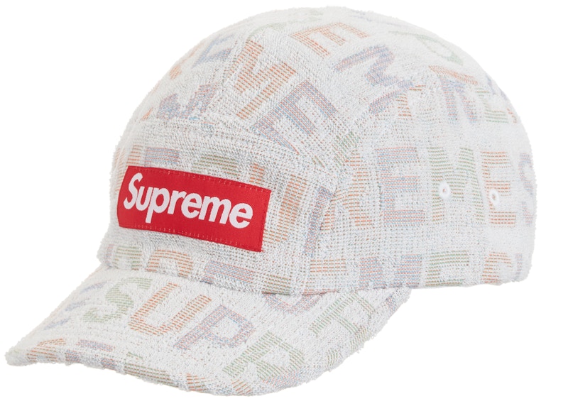 Supreme Terry Spellout Camp Cap White