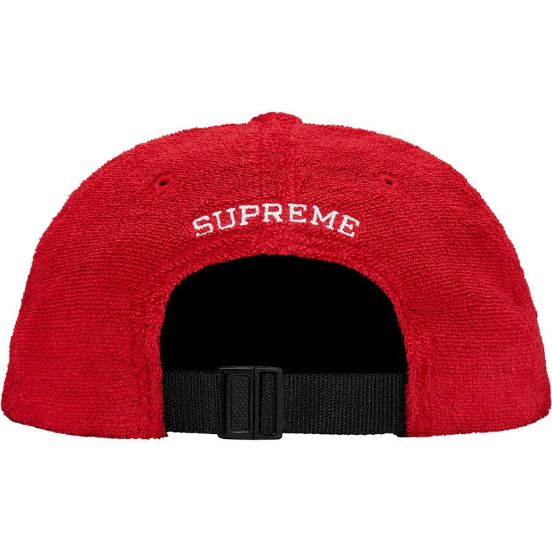 Supreme Terry Visor Logo 6-Panel Red