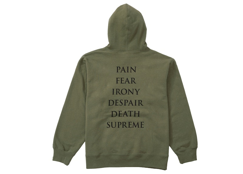 Supreme The Crow Hooded Sweatshirt Light Olive