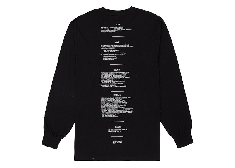 Supreme The Crow L/S Tee Black