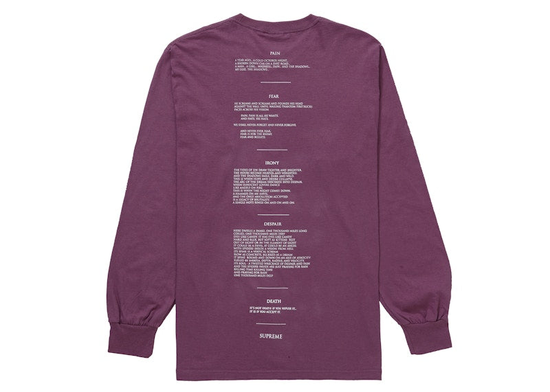 Supreme The Crow L/S Tee Plum