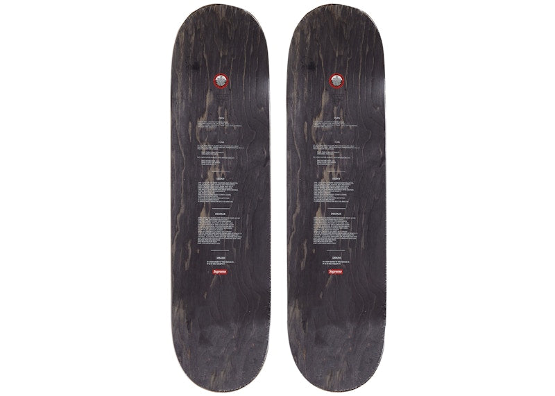 Supreme The Crow Skateboard Deck Set Crushed/Eyes