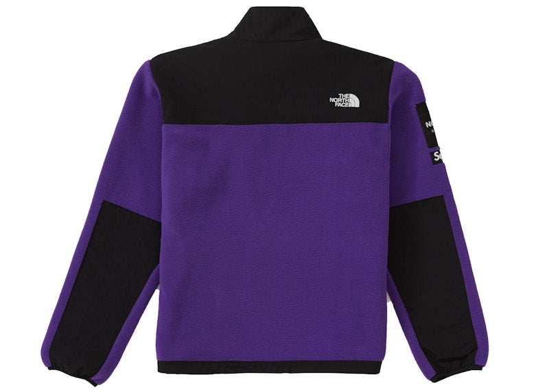 Supreme The North Face Arc Logo Denali Fleece Jacket Purple