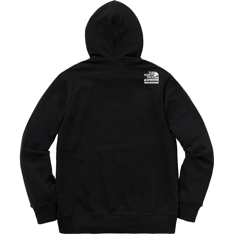 Supreme The North Face Metallic Logo Hooded Sweatshirt Black