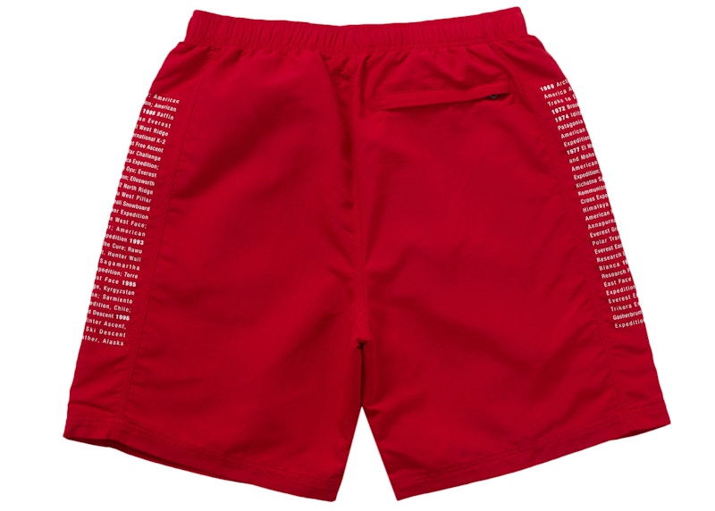 Supreme The North Face Nylon Short Red