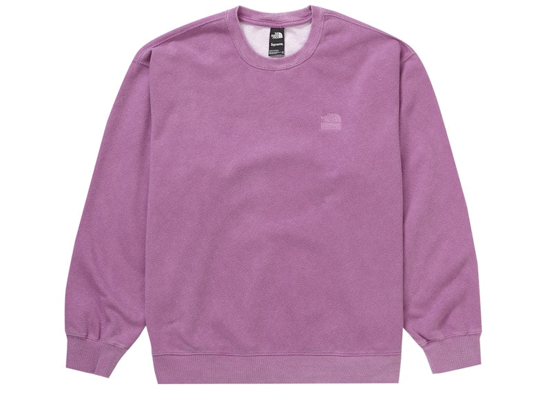 Supreme The North Face Pigment Printed Crewneck Pink