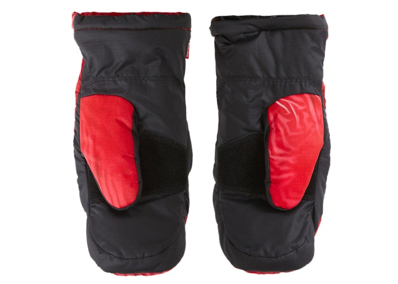 Supreme The North Face Printed Montana Trompe L'oeil Mitt Red