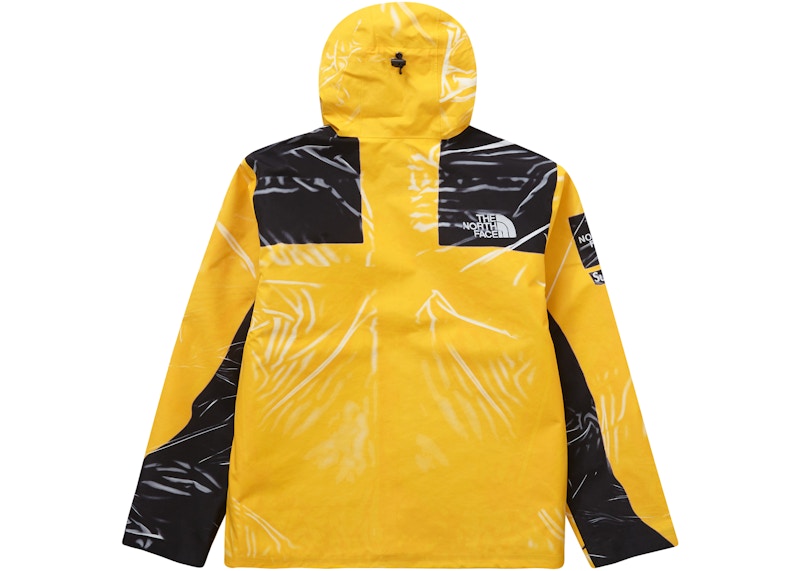 Supreme The North Face Printed Taped Seam Shell Trompe L'oeil Jacket Yellow
