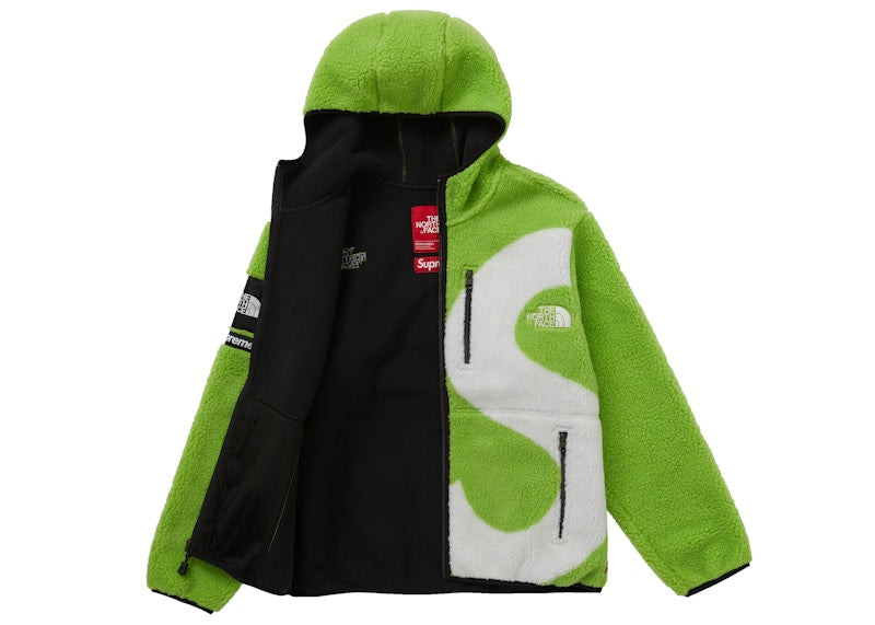 Supreme The North Face S Logo Fleece Jacket Lime
