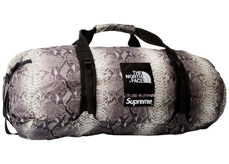 Supreme The North Face Snakeskin Flyweight Duffle Bag Black