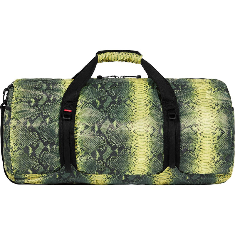 Supreme The North Face Snakeskin Flyweight Duffle Bag Green