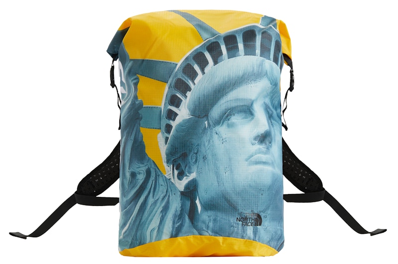 Supreme The North Face Statue of Liberty Waterproof Backpack Yellow