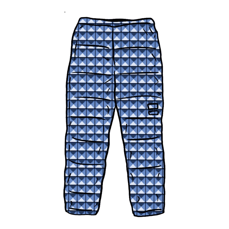 Supreme The North Face Studded Nuptse Pant Royal