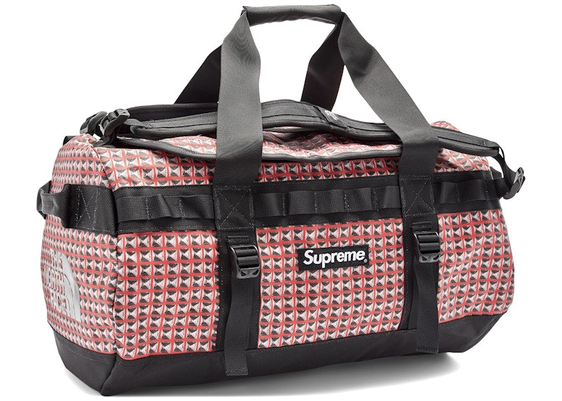 Supreme The North Face Studded Small Base Camp Duffle Bag Red