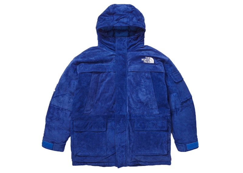 Supreme The North Face Suede 600-Fill Down Parka Blue