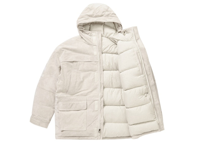 Supreme The North Face Suede 600-Fill Down Parka Stone