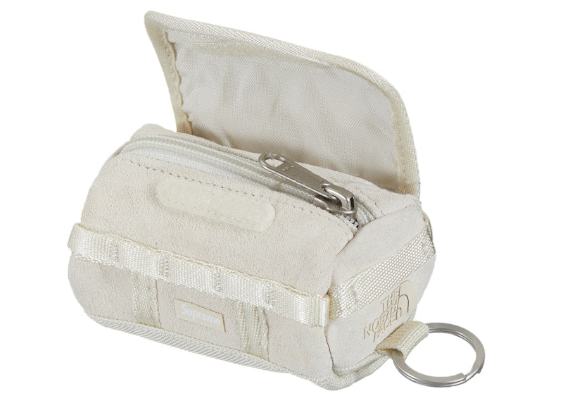 Supreme The North Face Suede Base Camp Duffle Keychain Stone