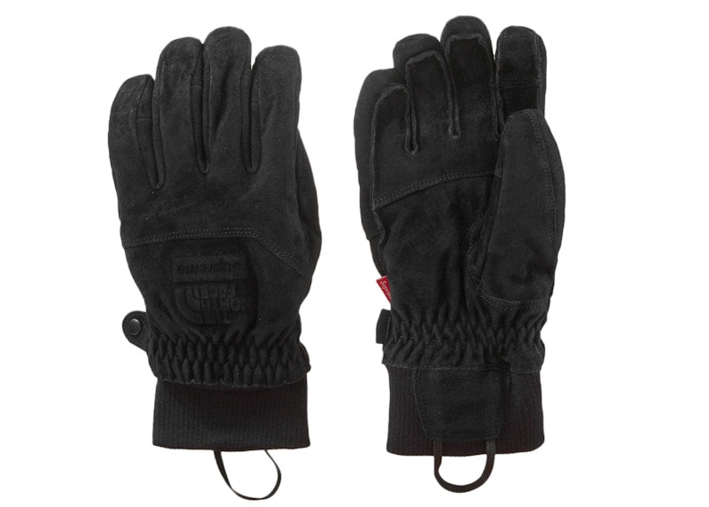 Supreme The North Face Suede Gloves Black