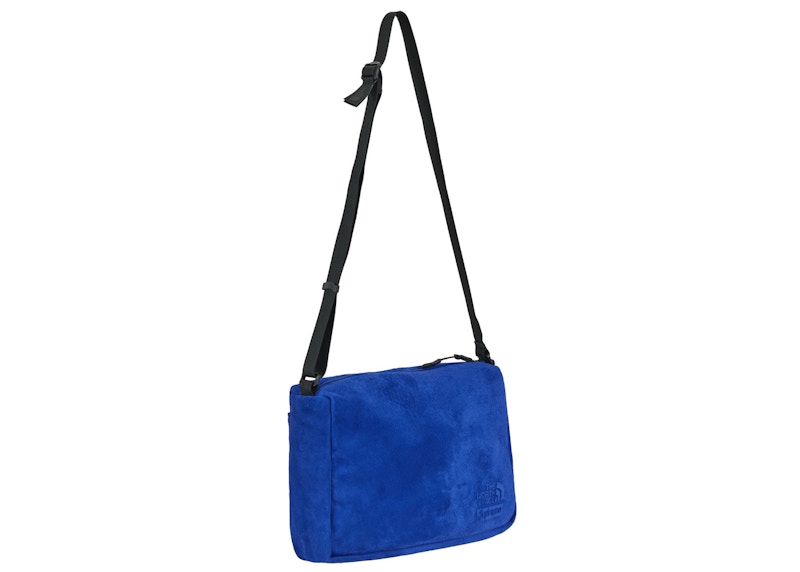 Supreme The North Face Suede Shoulder Bag Blue