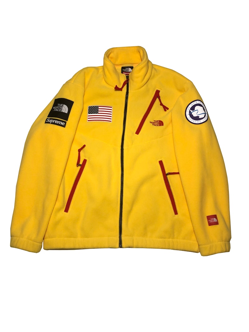 Supreme The North Face Trans Antarctica Expedition Fleece Jacket Yellow
