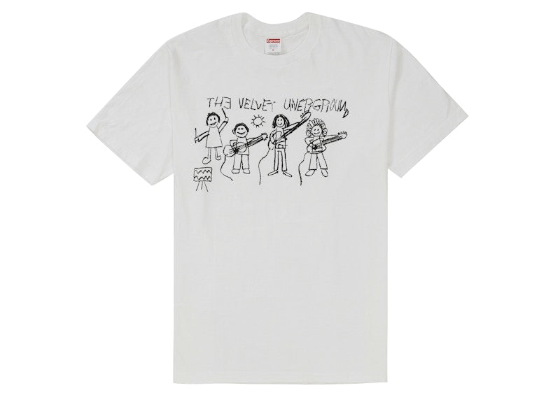 Supreme The Velvet Underground Drawing Tee White