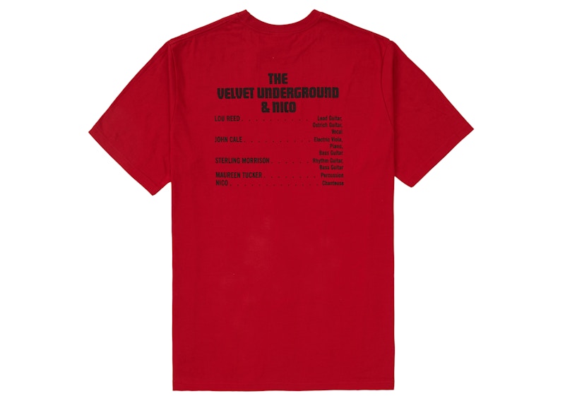 Supreme The Velvet Underground & Nico Tee Red
