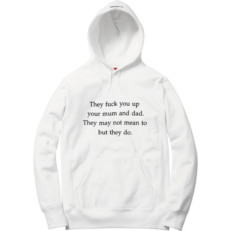 Supreme They Fuck You Up Hoodie White