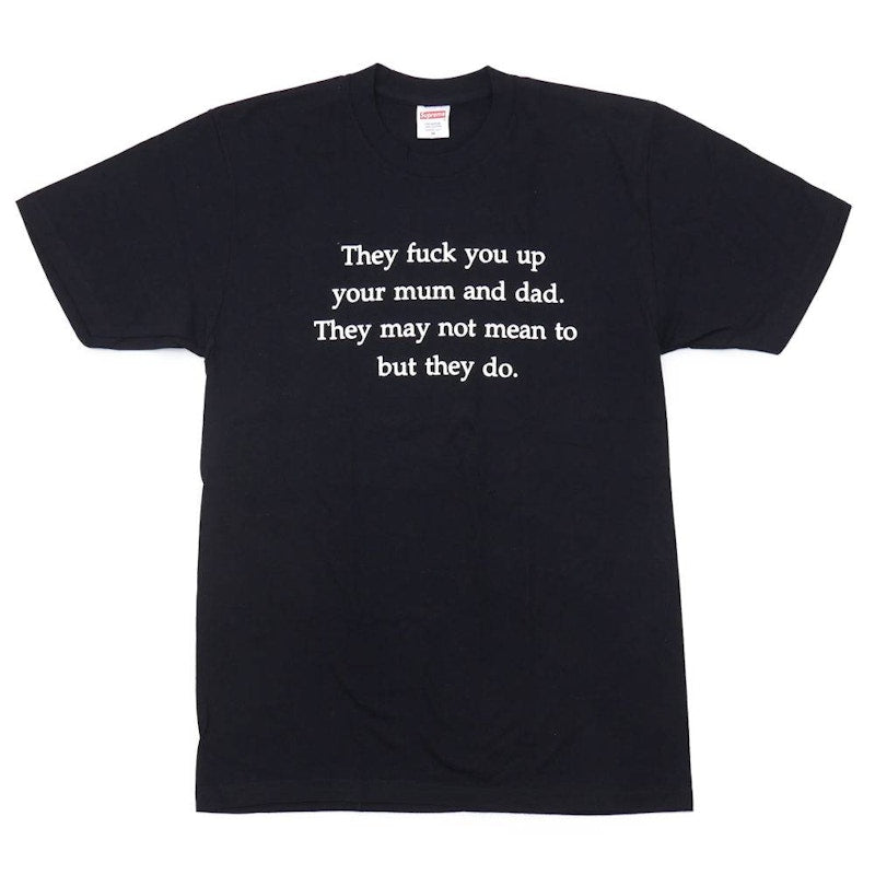 Supreme They Fuck You Up Tee Black