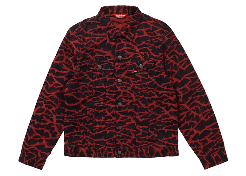 Supreme Thorn Trucker Jacket Red