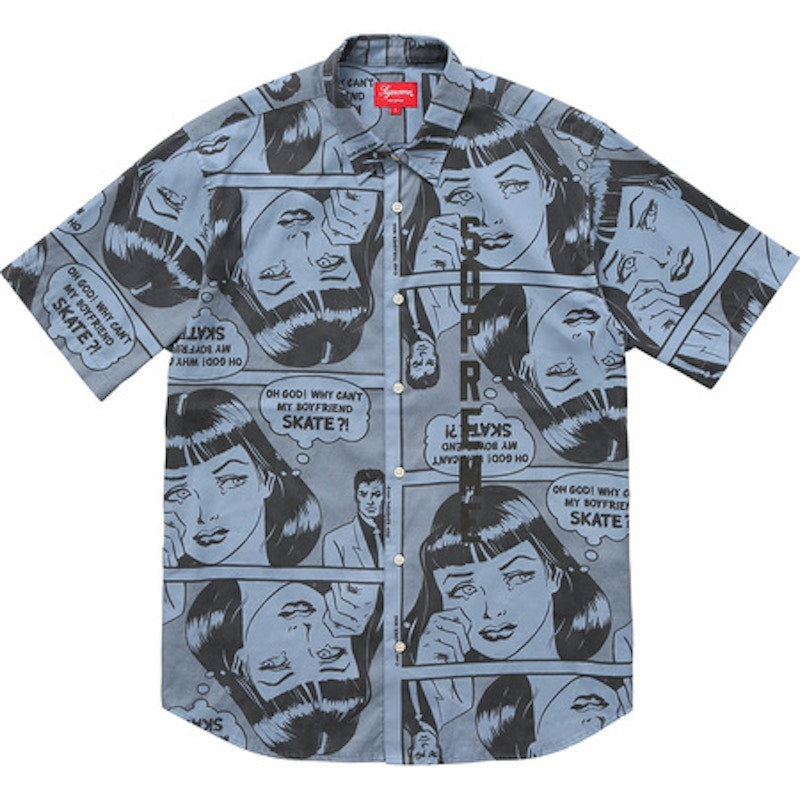 Supreme Thrasher Boyfriend SS Shirt Dusty Blue