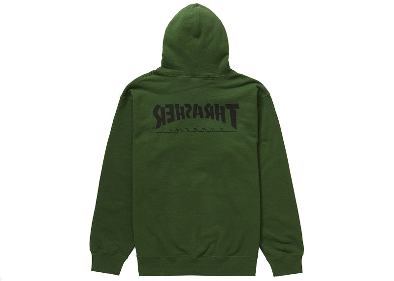 Supreme Thrasher Hooded Sweatshirt Green