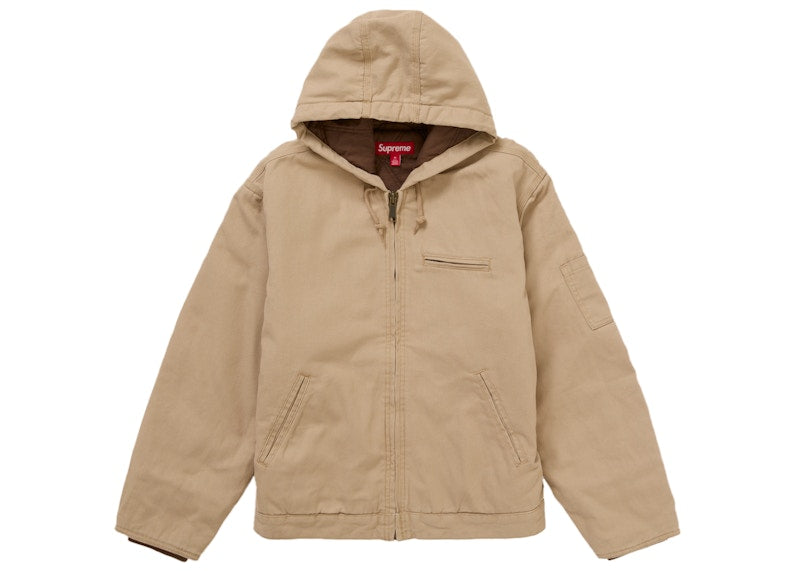 Supreme Thrasher Hooded Work Jacket Tan
