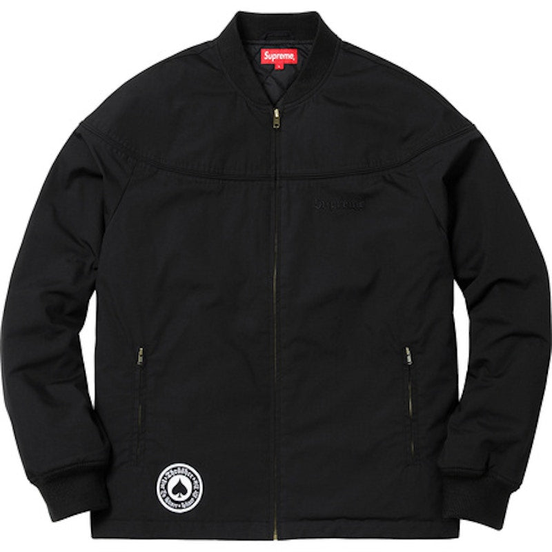 Supreme Thrasher Poplin Crew Jacket Black
