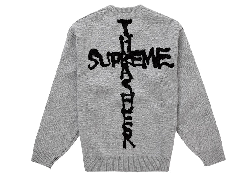 Supreme Thrasher Sweater (FW24) Heather Grey