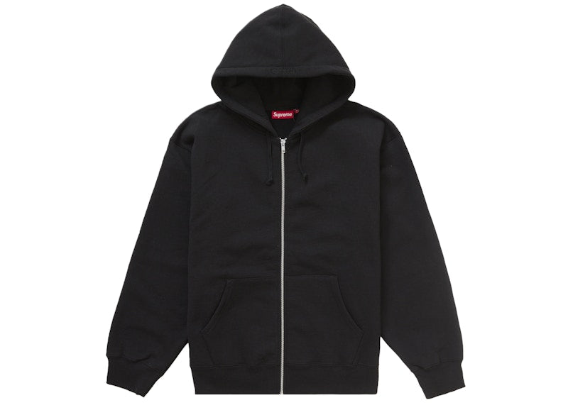 Supreme Thrasher Zip Up Hooded Sweatshirt Black
